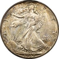 1939-D Walking Liberty Half Dollar (50c) Obverse Image