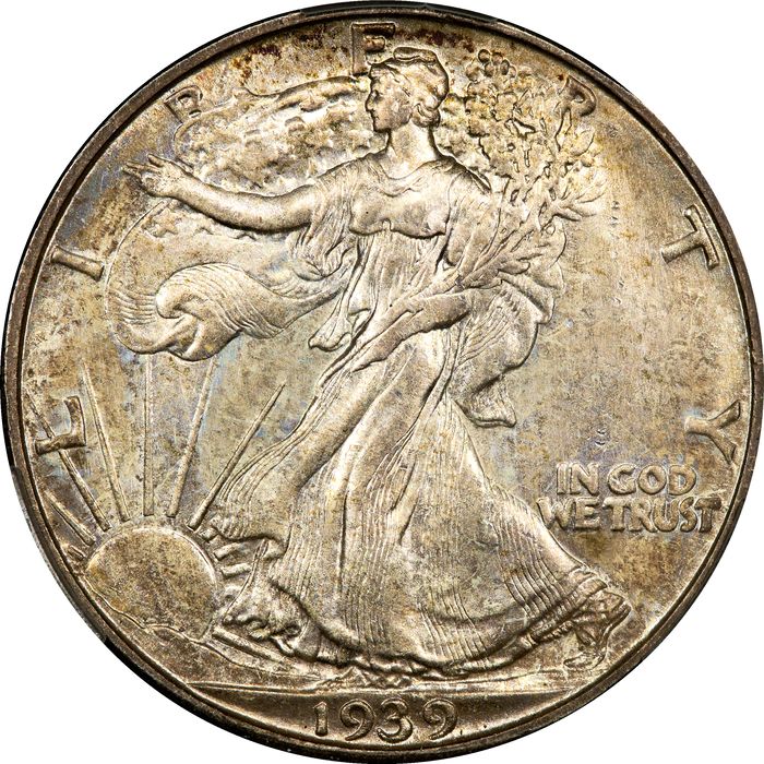 1939-D Walking Liberty Half Dollar (50c) Obverse Image