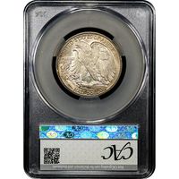 1939-D Walking Liberty Half Dollar (50c) Reverse Slab Image