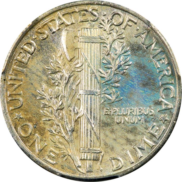 1939 Mercury Dime (10c) Reverse Image