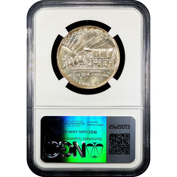 1939 Oregon Commemorative Half Dollar (50c) Reverse Slab Image