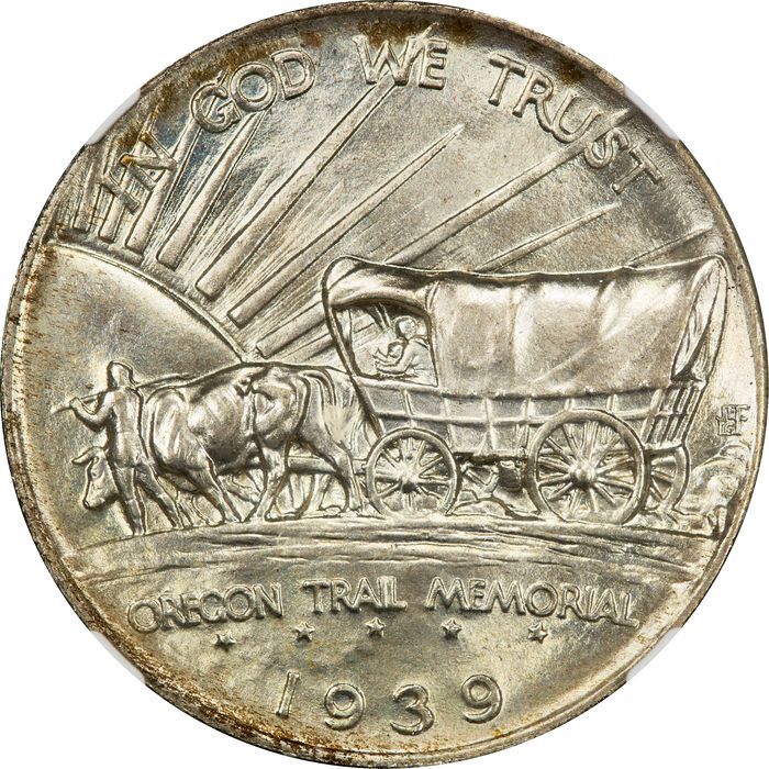 1939 Oregon Commemorative Half Dollar (50c) Reverse Image