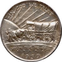 1939 Oregon Commemorative Half Dollar (50c) Photo 4