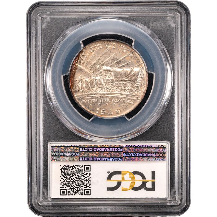1939 Oregon Commemorative Half Dollar (50c) Reverse Slab Image