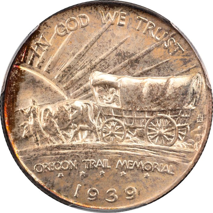 1939 Oregon Commemorative Half Dollar (50c) Reverse Image