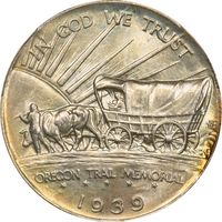 1939 Oregon Commemorative Half Dollar (50c) Reverse Image