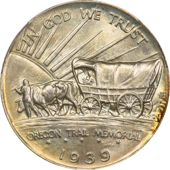 1939 Oregon Commemorative Half Dollar (50c) Reverse Image