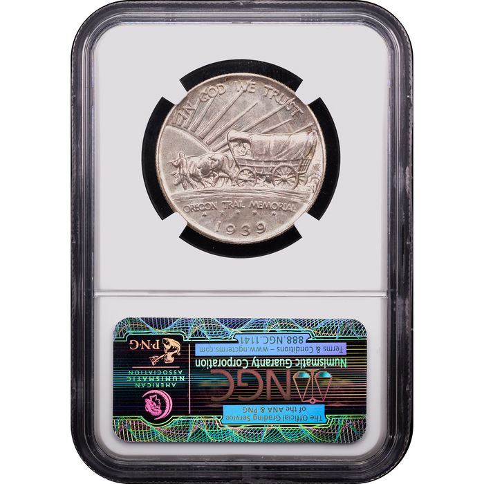 1939-S Oregon Commemorative Half Dollar (50c) Reverse Slab Image