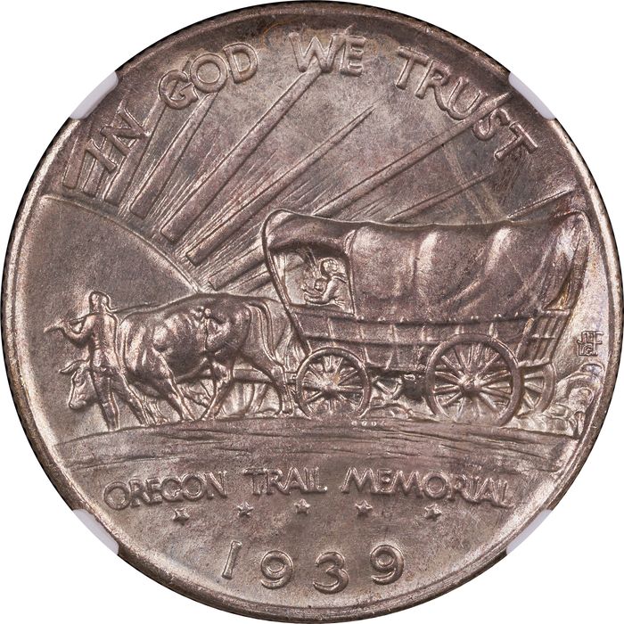 1939-S Oregon Commemorative Half Dollar (50c) Reverse Image