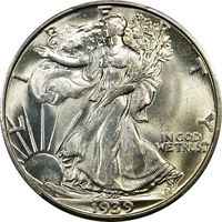 1939-S Walking Liberty Half Dollar (50c) Obverse Image