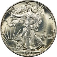 1939-S Walking Liberty Half Dollar (50c) Obverse Image