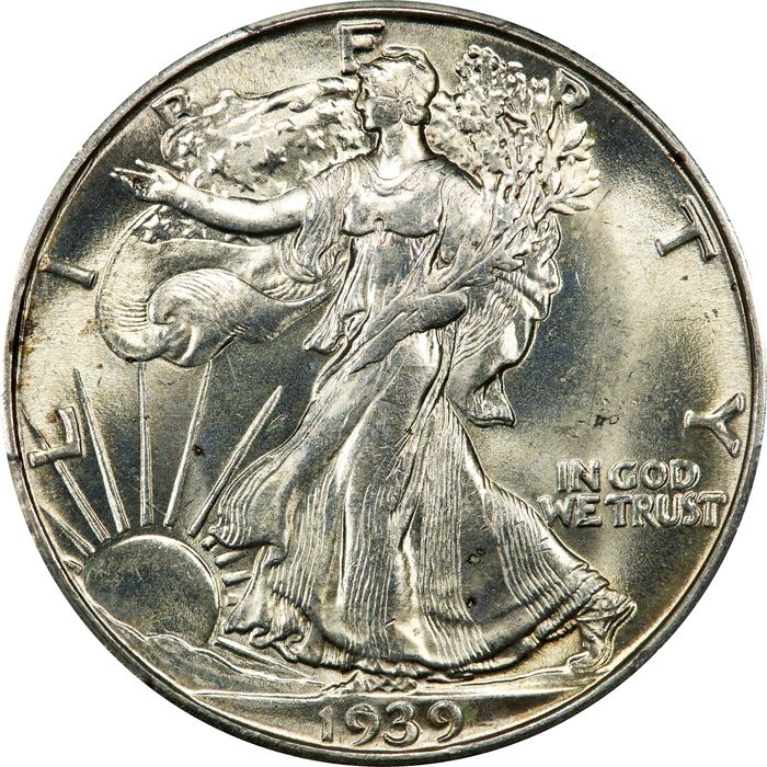 1939-S Walking Liberty Half Dollar (50c) Obverse Image