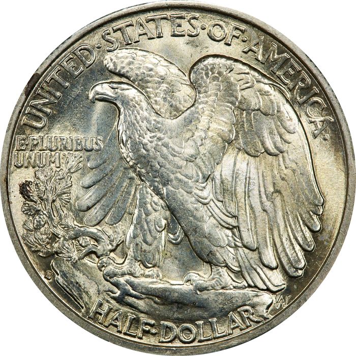 1939-S Walking Liberty Half Dollar (50c) Reverse Image