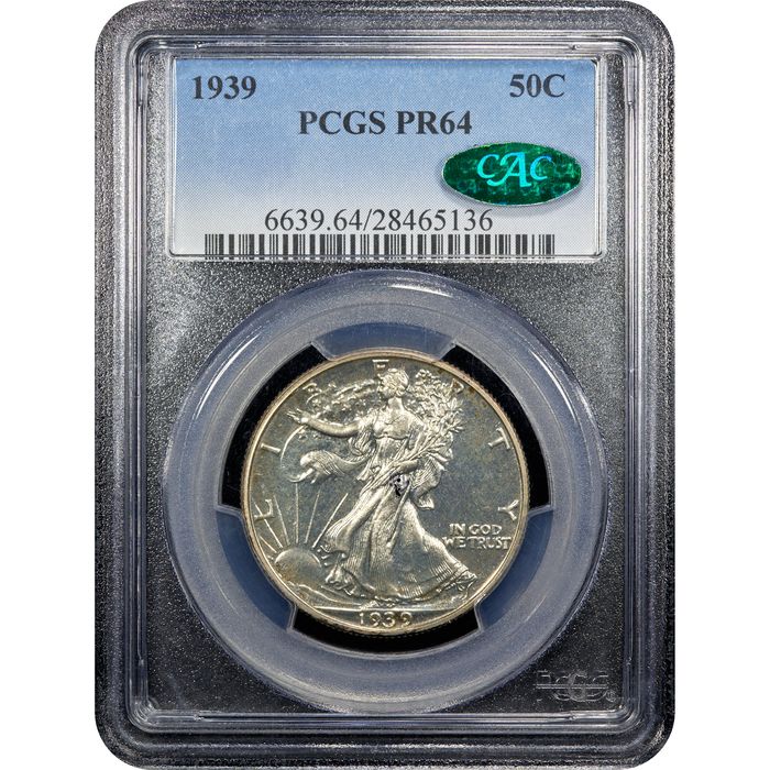 1939 Walking Liberty Half Dollar (50c) Obverse Slab Image