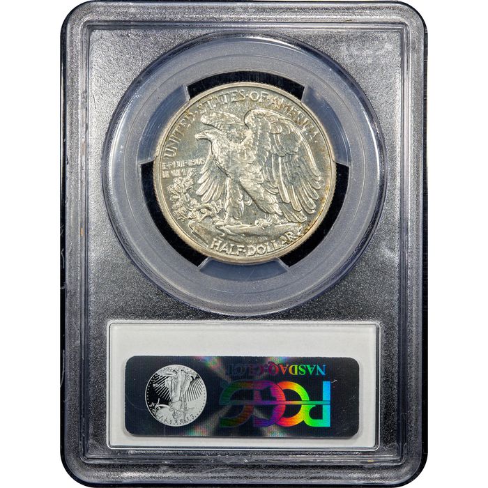 1939 Walking Liberty Half Dollar (50c) Reverse Slab Image