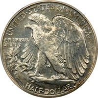 1939 Walking Liberty Half Dollar (50c) Reverse Image