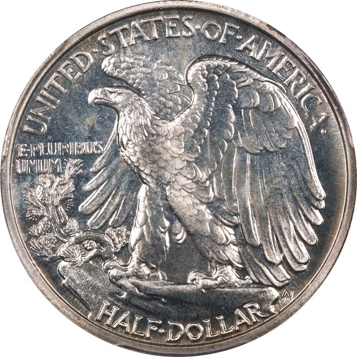 1939 Walking Liberty Half Dollar (50c) Reverse Image