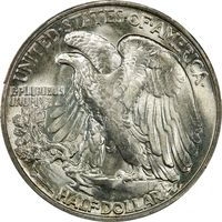 1940-S Walking Liberty Half Dollar (50c) Reverse Image