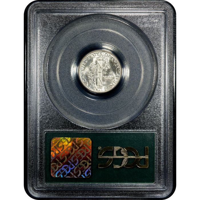 1941-D Mercury Dime (10c) OGH Reverse Image