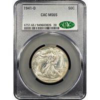 1941-D Walking Liberty Half Dollar (50c) Obverse Image