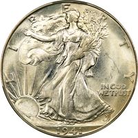 1941-D Walking Liberty Half Dollar (50c) Photo 3