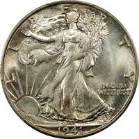 1941-S Walking Liberty Half Dollar (50c) Obverse Image