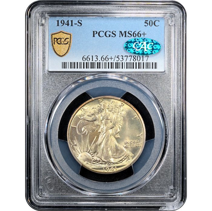 1941-S Walking Liberty Half Dollar (50c) Obverse Slab Image