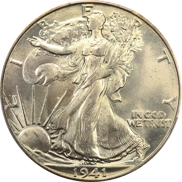 1941-S Walking Liberty Half Dollar (50c) Obverse Image