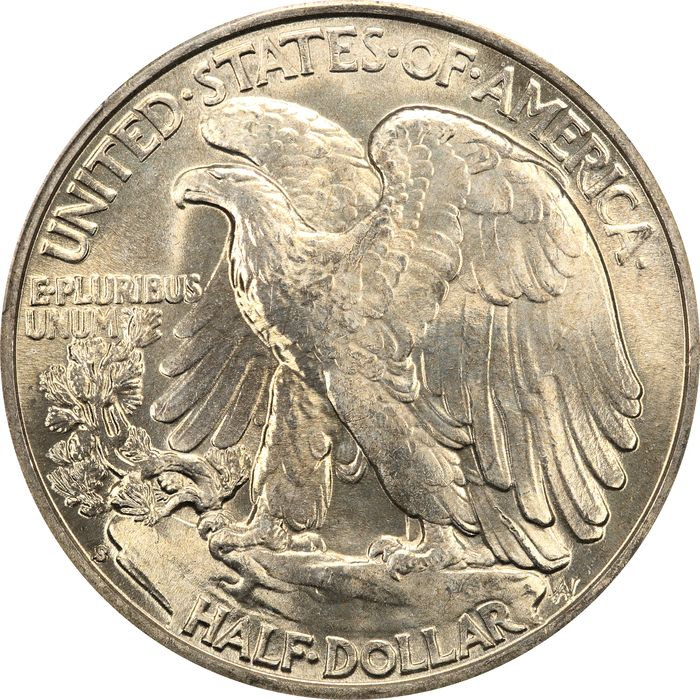 1941-S Walking Liberty Half Dollar (50c) Reverse Image