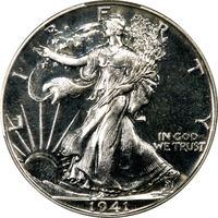 1941 Walking Liberty Half Dollar (50c) Photo 3