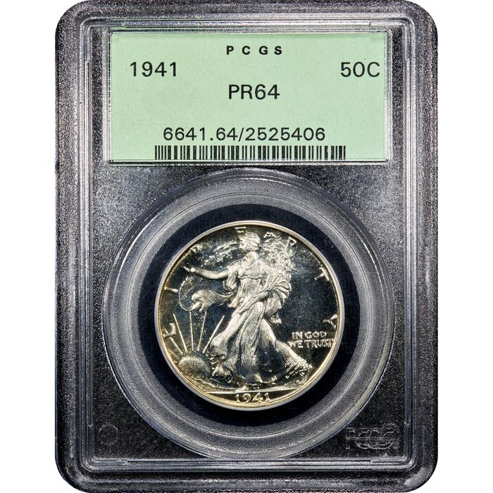1941 Walking Liberty Half Dollar (50c) OGH Obverse Image