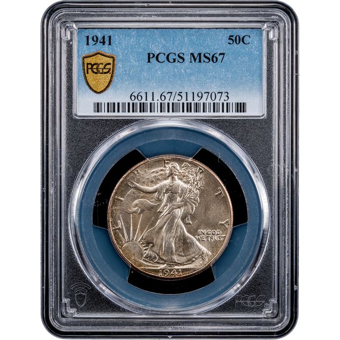 1941 Walking Liberty Half Dollar (50c) Obverse Slab Image