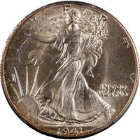 1941 Walking Liberty Half Dollar (50c) Obverse Image