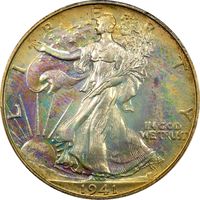 1941 Walking Liberty Half Dollar (50c) Photo 3