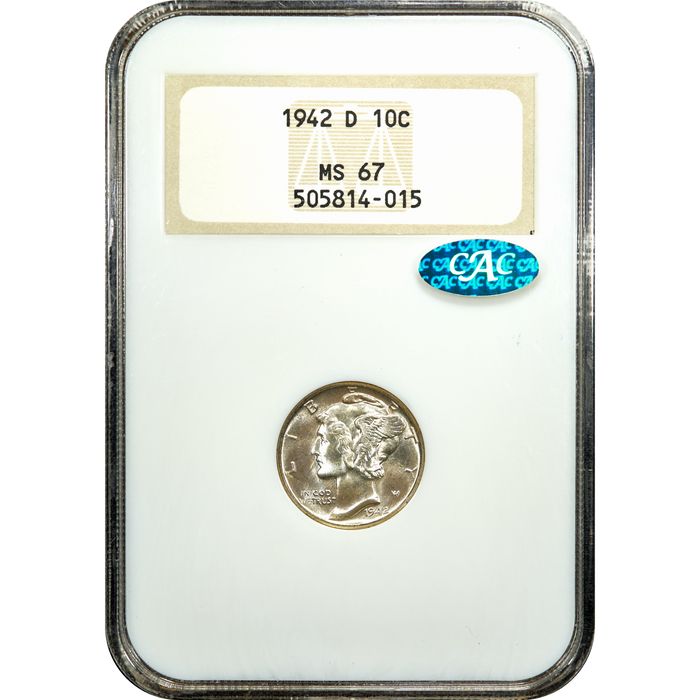 1942-D Mercury Dime (10c) Obverse Image