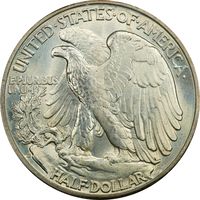 1942-D Walking Liberty Half Dollar (50c) Rattler Photo 4