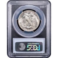 1942-S Walking Liberty Half Dollar (50c) Reverse Slab Image