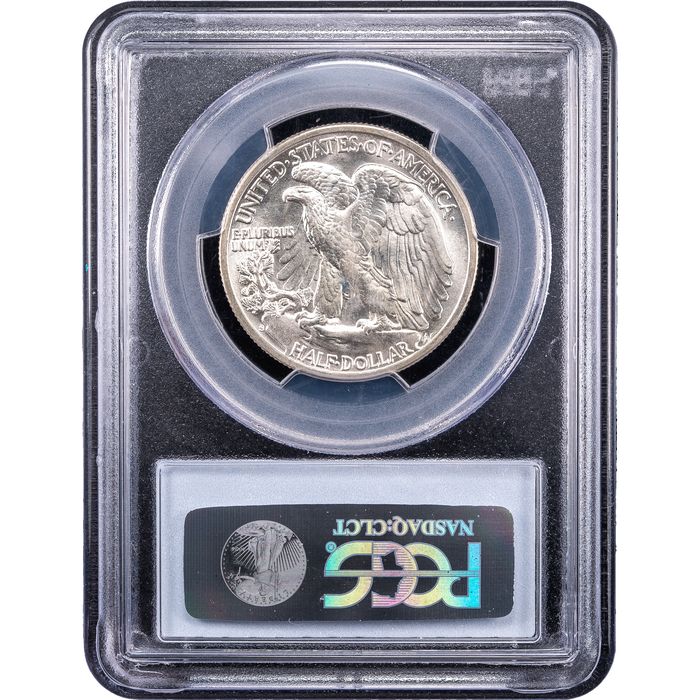 1942-S Walking Liberty Half Dollar (50c) Reverse Slab Image