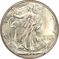 1942 Walking Liberty Half Dollar (50c) Obverse Image