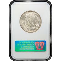 1942 Walking Liberty Half Dollar (50c) Reverse Slab Image