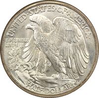 1942 Walking Liberty Half Dollar (50c) Reverse Image