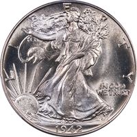 1942 Walking Liberty Half Dollar (50c) Obverse Image