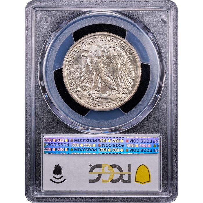 1942 Walking Liberty Half Dollar (50c) Reverse Slab Image