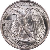 1942 Walking Liberty Half Dollar (50c) Reverse Image