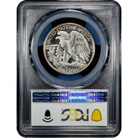 1942 Walking Liberty Half Dollar (50c) Reverse Slab Image