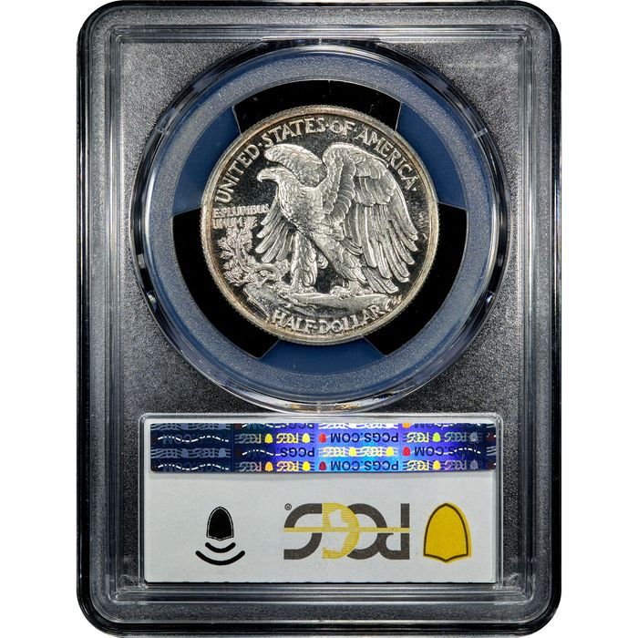 1942 Walking Liberty Half Dollar (50c) Reverse Slab Image