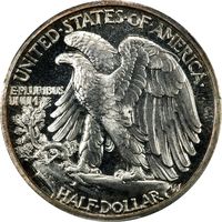 1942 Walking Liberty Half Dollar (50c) Reverse Image