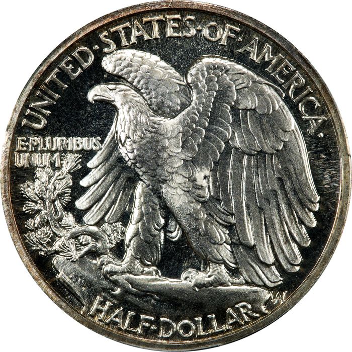1942 Walking Liberty Half Dollar (50c) Reverse Image