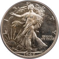 1942 Walking Liberty Half Dollar (50c) Photo 3