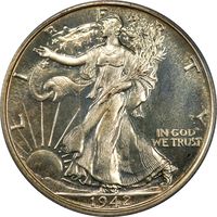 1942 Walking Liberty Half Dollar (50c) Photo 3